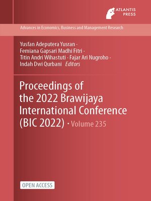 cover image of Proceedings of the 2022 Brawijaya International Conference (BIC 2022)